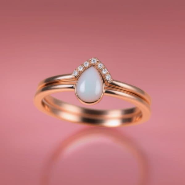 Zestaw DIY do Biżuterii z Mleka - Pierścionek "Together" z dokładką