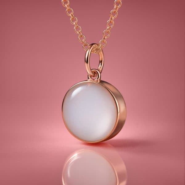 Zestaw DIY do Biżuterii z Mleka - Okrągły Naszyjnik z medalionem 12 mm "Circle of Life"