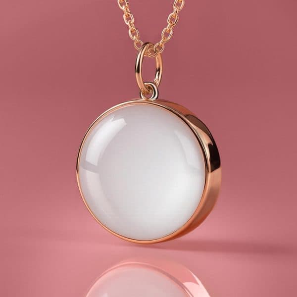 Zestaw DIY do Biżuterii z Mleka - okrągły Naszyjnik z medalionem 18mm "Circle of Life"