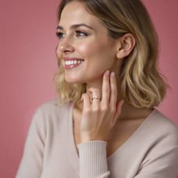 DIY Biżuteria z Mleka - Komplet: Naszyjnik 18mm "Circle of Life" + Pierścionek - thumbnail 5