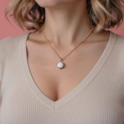 DIY Biżuteria z Mleka - Komplet: Naszyjnik 12mm "Circle of Life" + Bransoletka + Pierścionek + Kolczyki - thumbnail 2