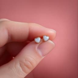 DIY Biżuteria z Mleka - Komplet: Naszyjnik "Sweetheart" + Kolczyki Serce - thumbnail 4